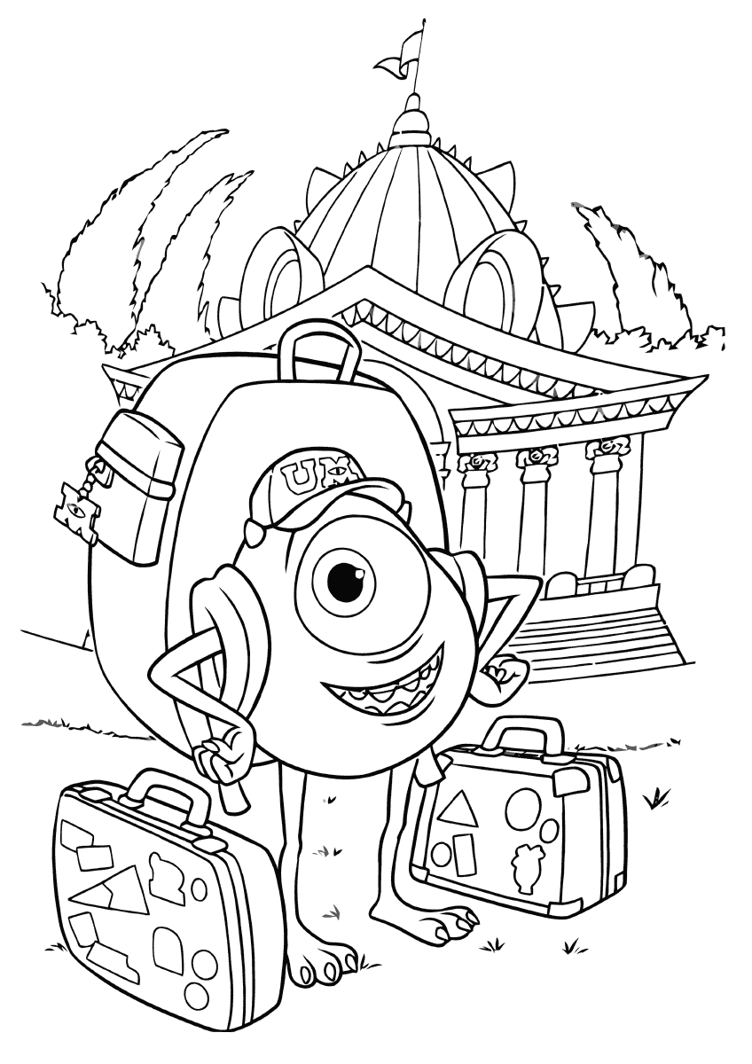 Monsters University Coloring Pages - ColoringAll