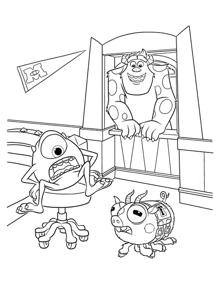 Monsters University Coloring Pages - Best Coloring Pages For Kids