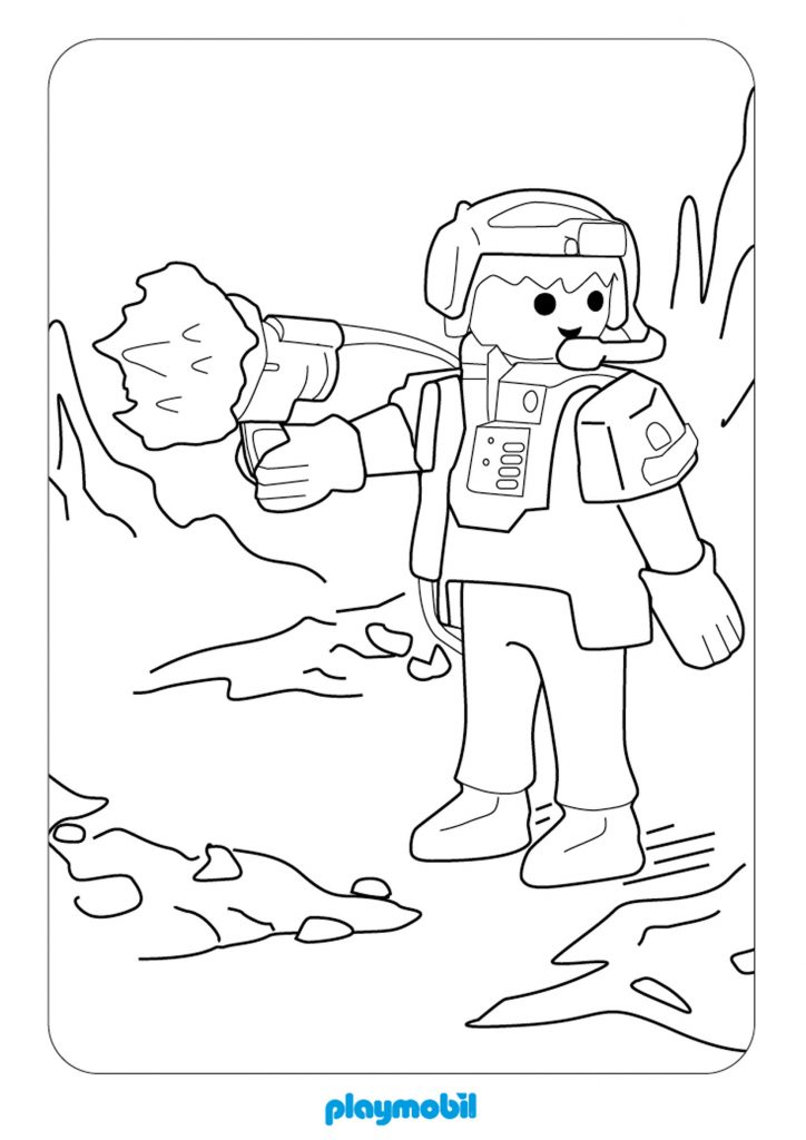 Playmobil Action Coloring Pages