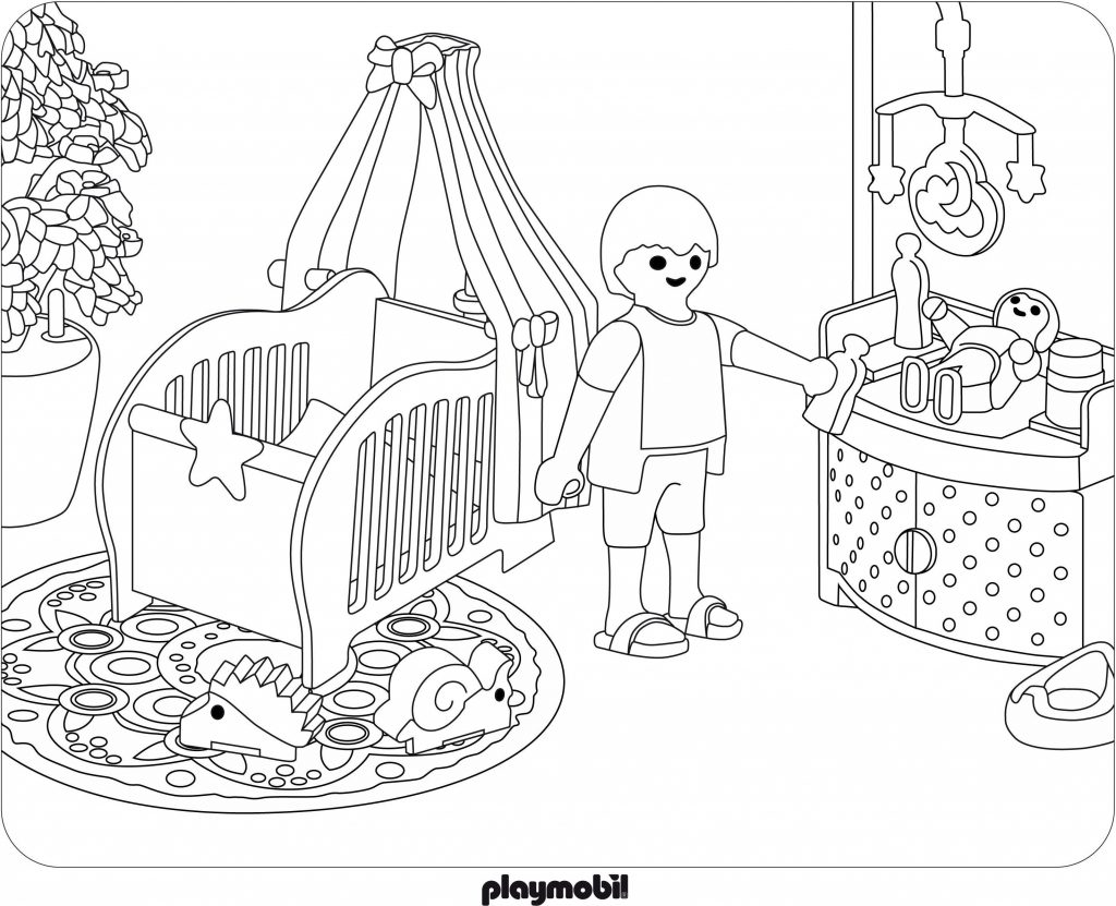 Playmobil Baby Coloring Pages