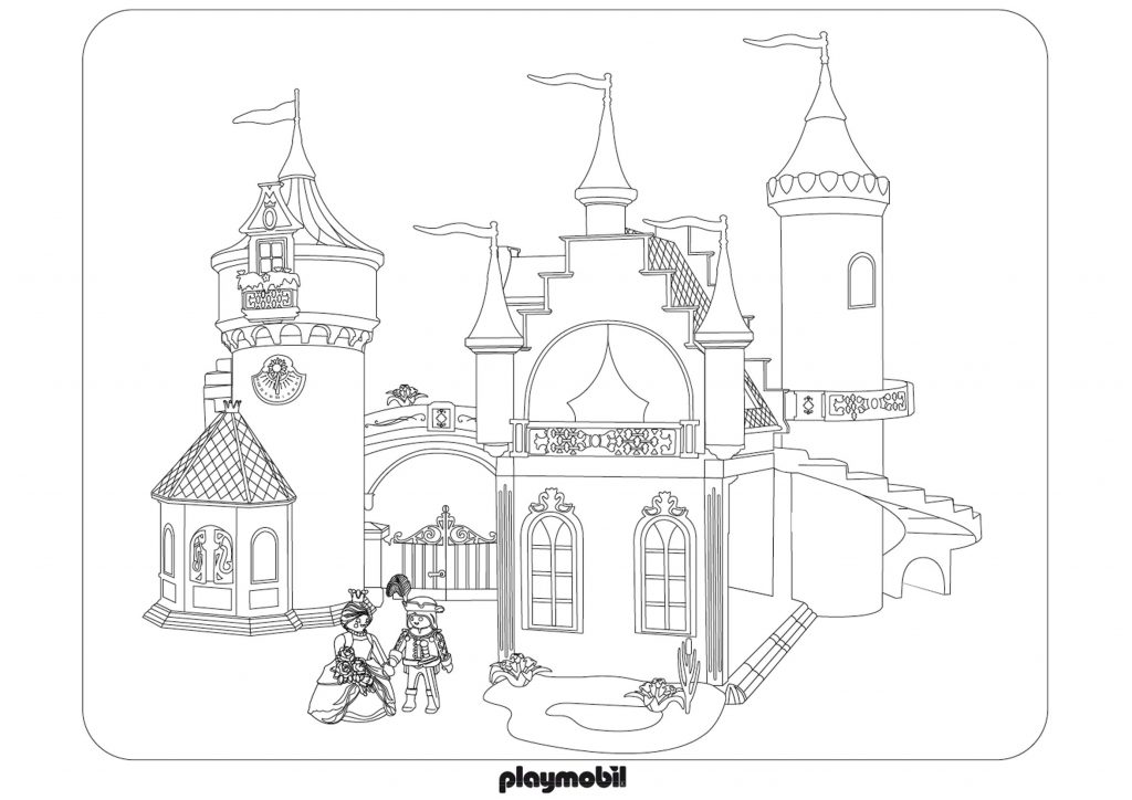 Playmobil Castle Coloring Pages