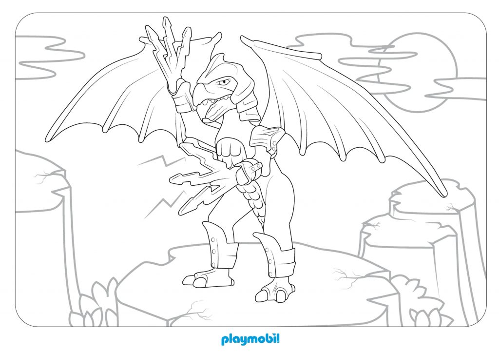 Playmobil Dragon Coloring Pages