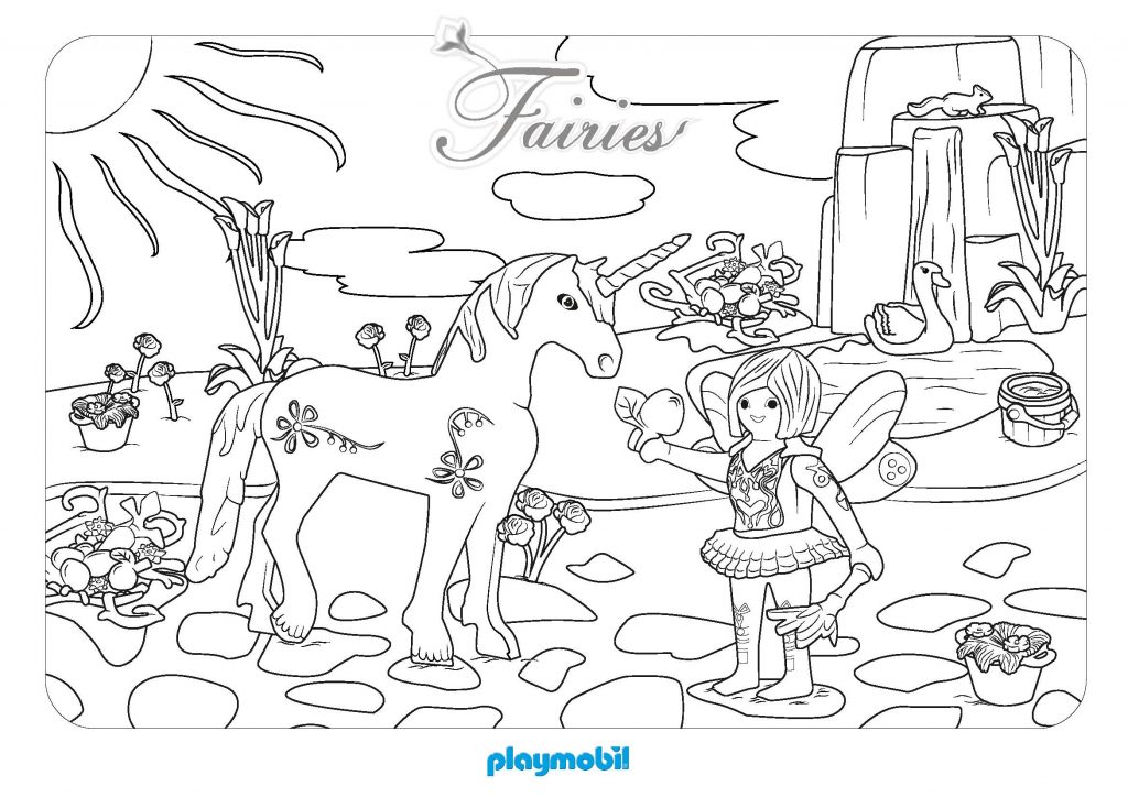 Playmobil Fairies Coloring Pages