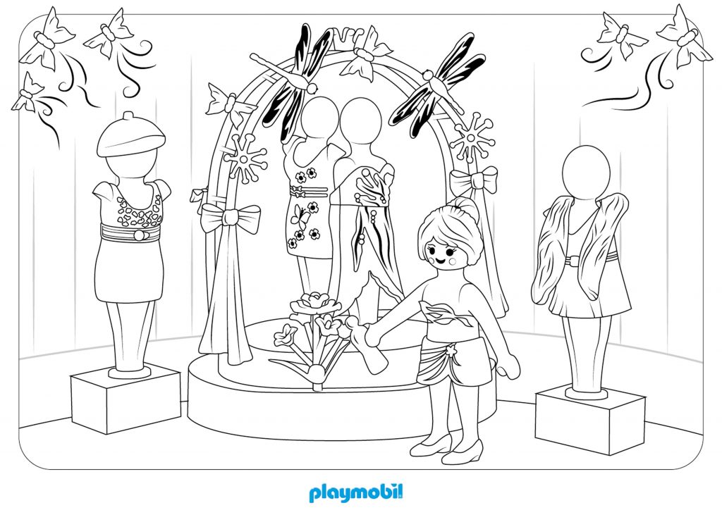 Playmobil Fashion Coloring Pages