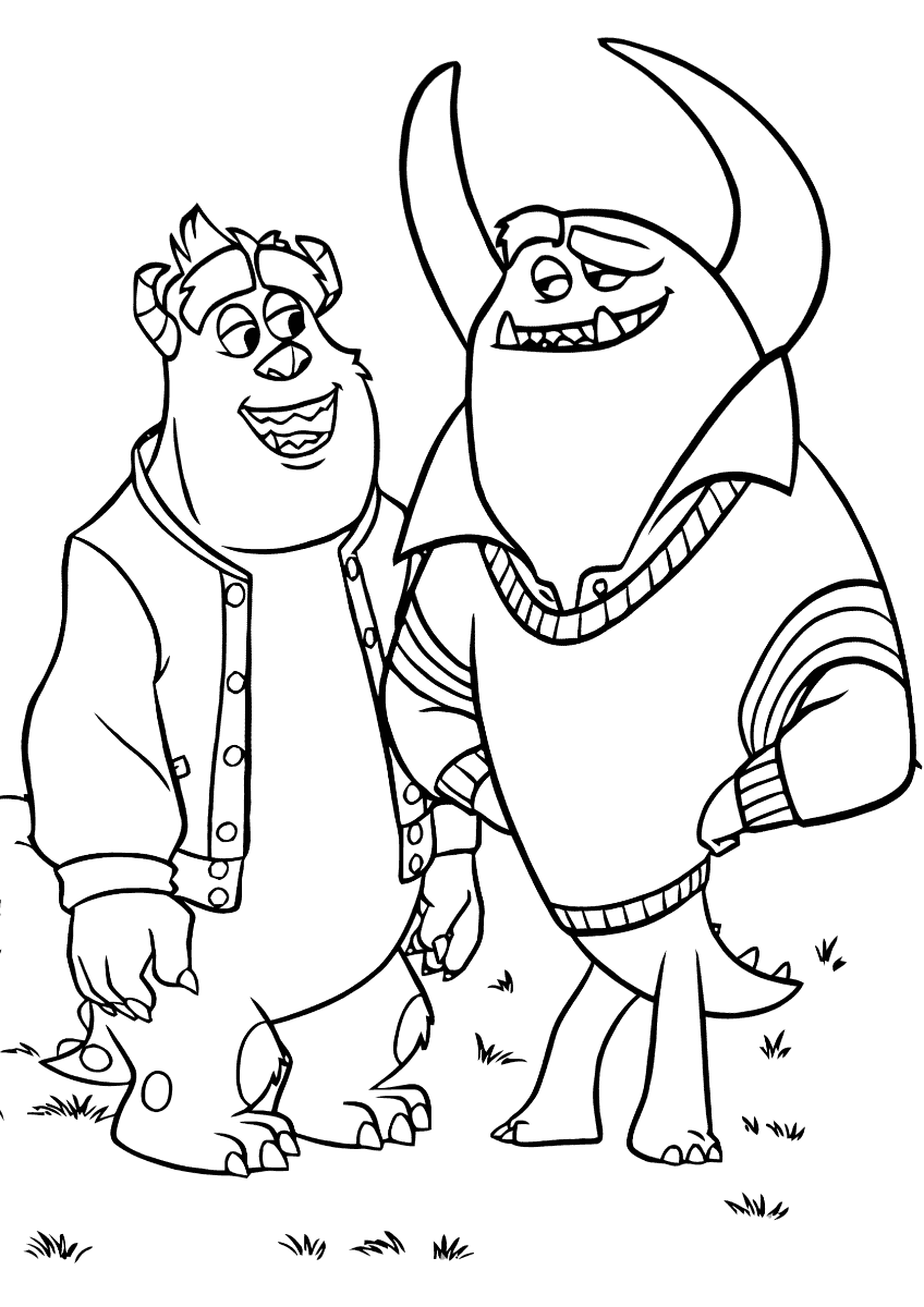 Monsters University Coloring Pages - ColoringAll