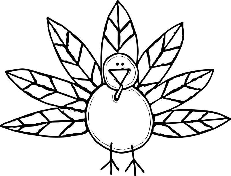 Thanksgiving Turkey Coloring Pages For Preschool