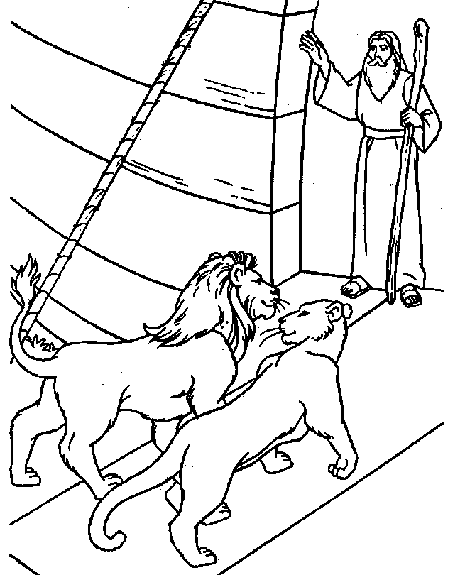 Two By Two Noahs Ark Coloring Page