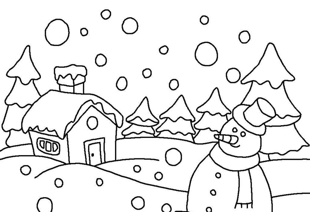 Winter Holidays Coloring Page