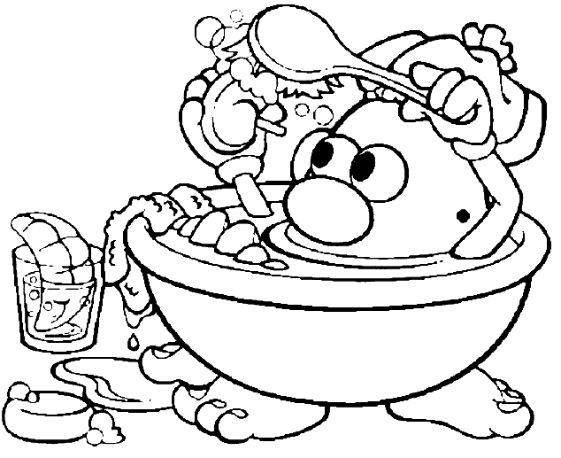 mr and mrs potato head together coloring pages