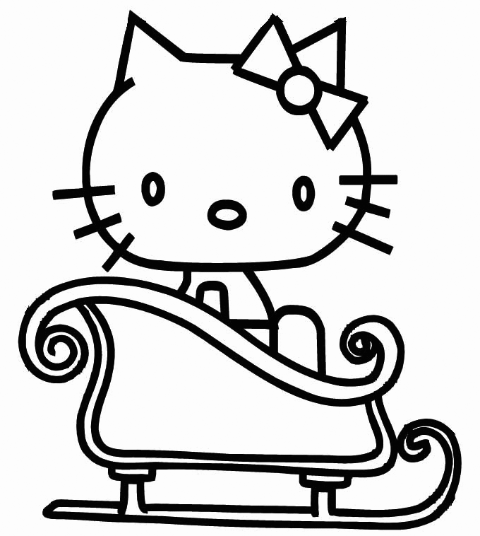 Hello Kitty Christmas Coloring Pages Best Coloring Pages For Kids