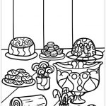 Desserts Coloring Page