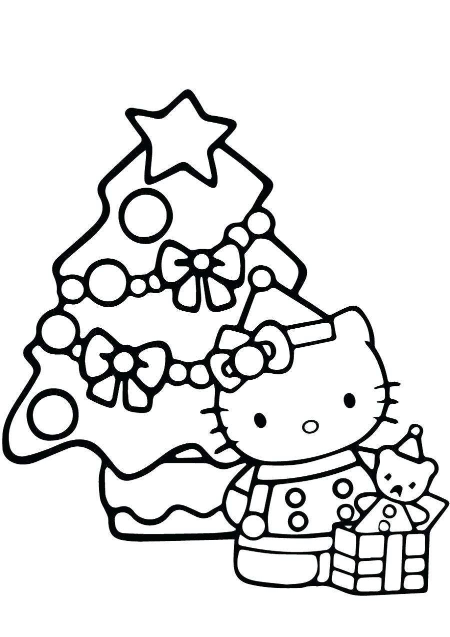 Hello Kitty Christmas Coloring Pages Best Coloring Pages For Kids