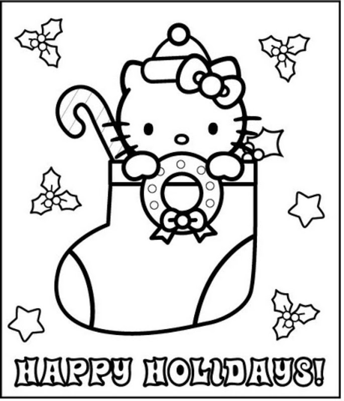 Hello Kitty Christmas Coloring Pages - Best Coloring Pages For Kids