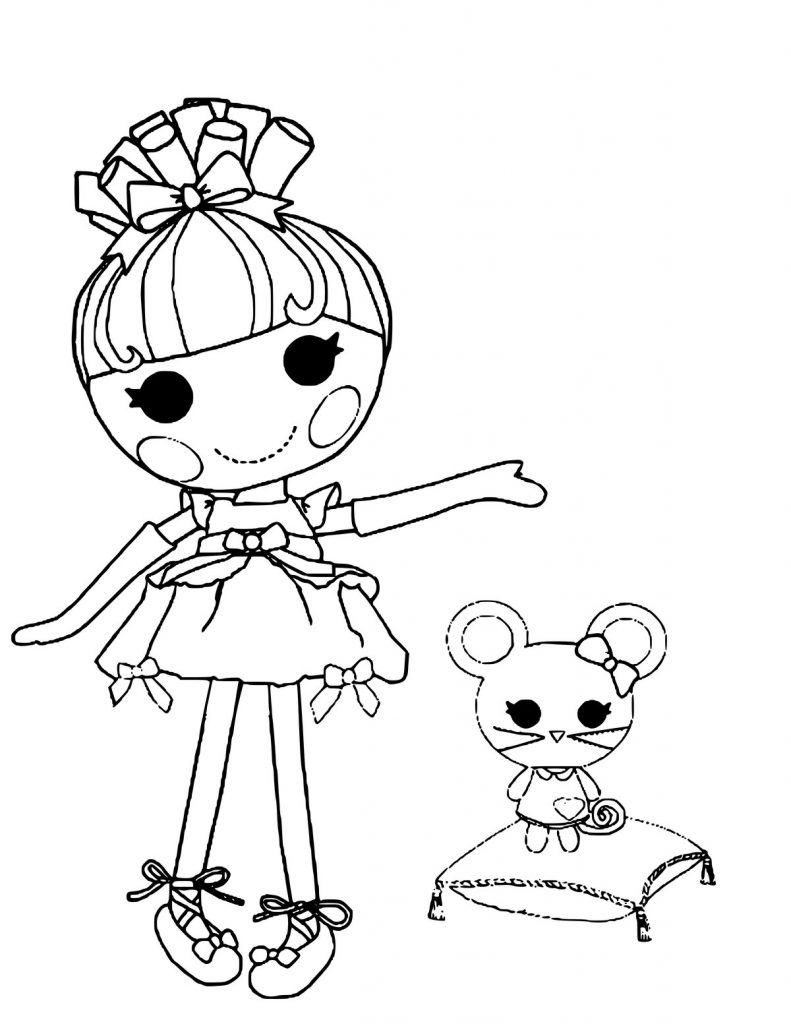 Lalaloopsy Cinder Slippers Coloring Page