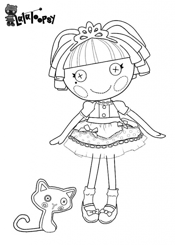 Lalaloopsy Jewel Sparkles Coloring Page