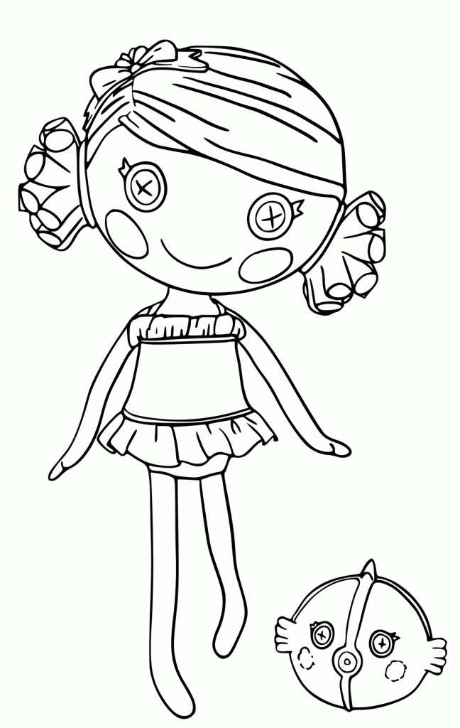 Lalaloopsy Mermaid Girl Coloring Page