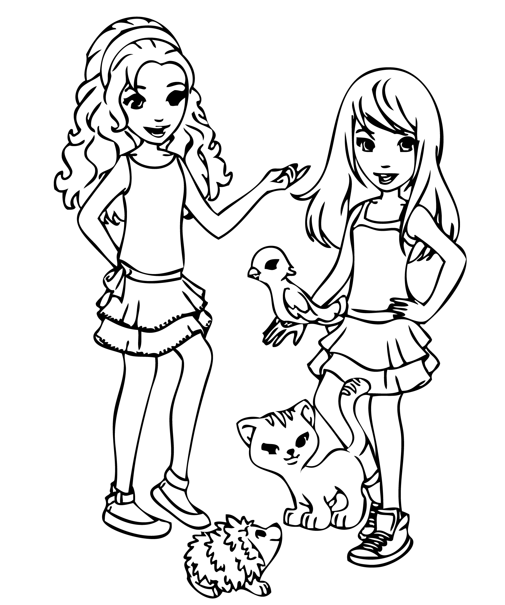 Lego Friends Coloring Pages - For Kids