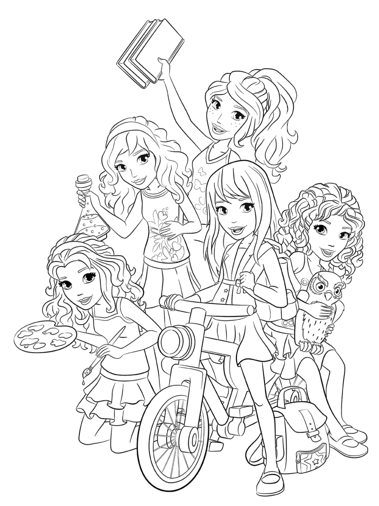 Lego Friends Coloring Pages