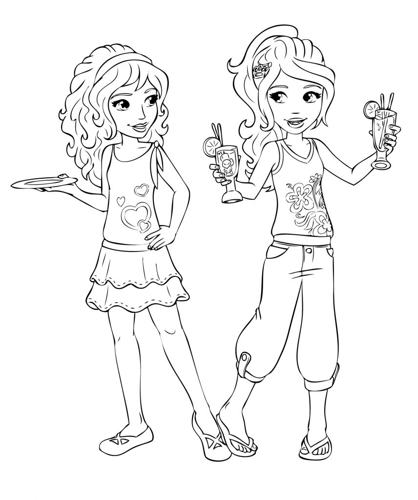 Lego Friends Food Coloring Pages