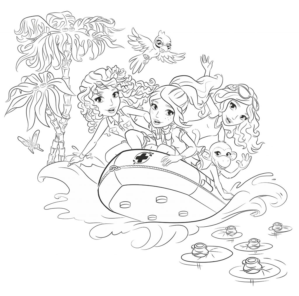 Lego Friends Rescue Coloring Pages