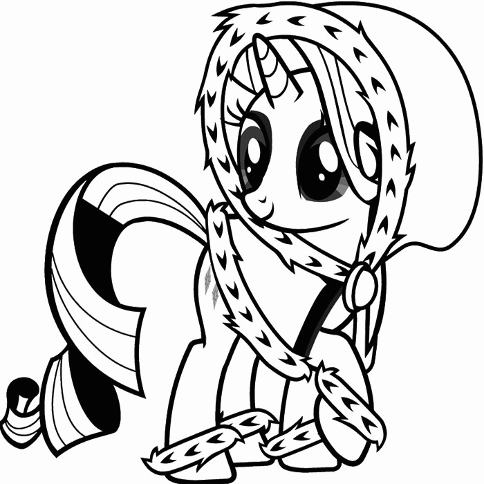 Mlp Christmas Coloring Page