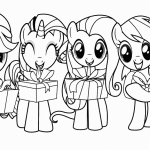 Mlp Christmas Gift Giving Coloring Page