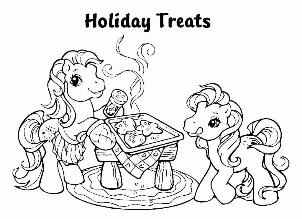 Mlp Holiday Treats Coloring Page