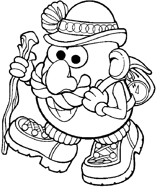 Mr Potato Head Printable Coloring Pages