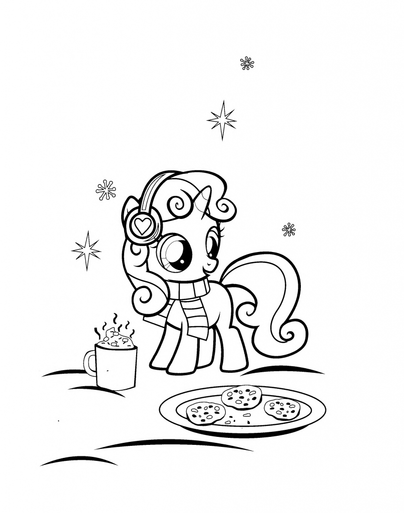 My Little Pony Christmas Coloring Pages