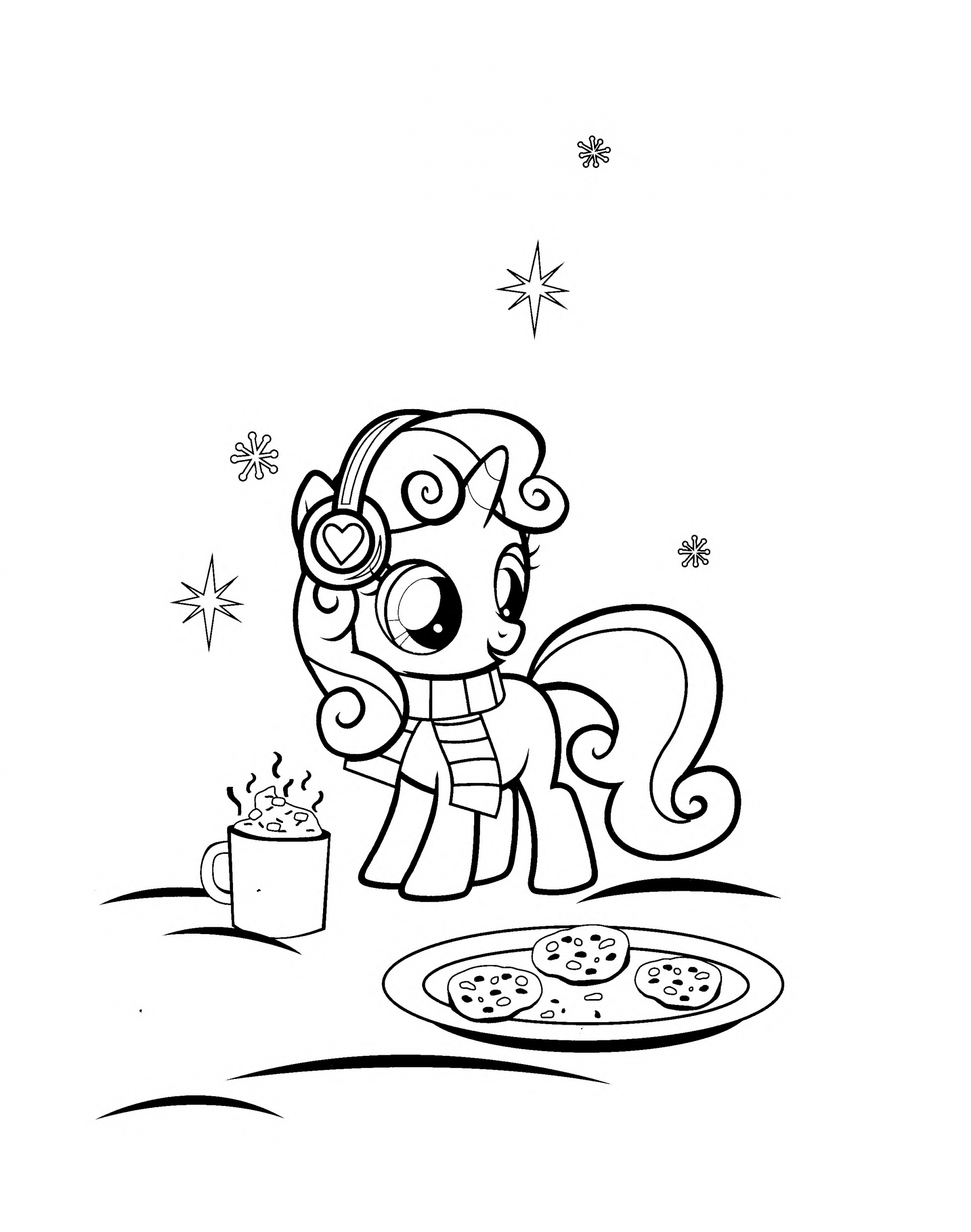 My Little Pony Christmas Coloring Pages - Best Coloring Pages For Kids