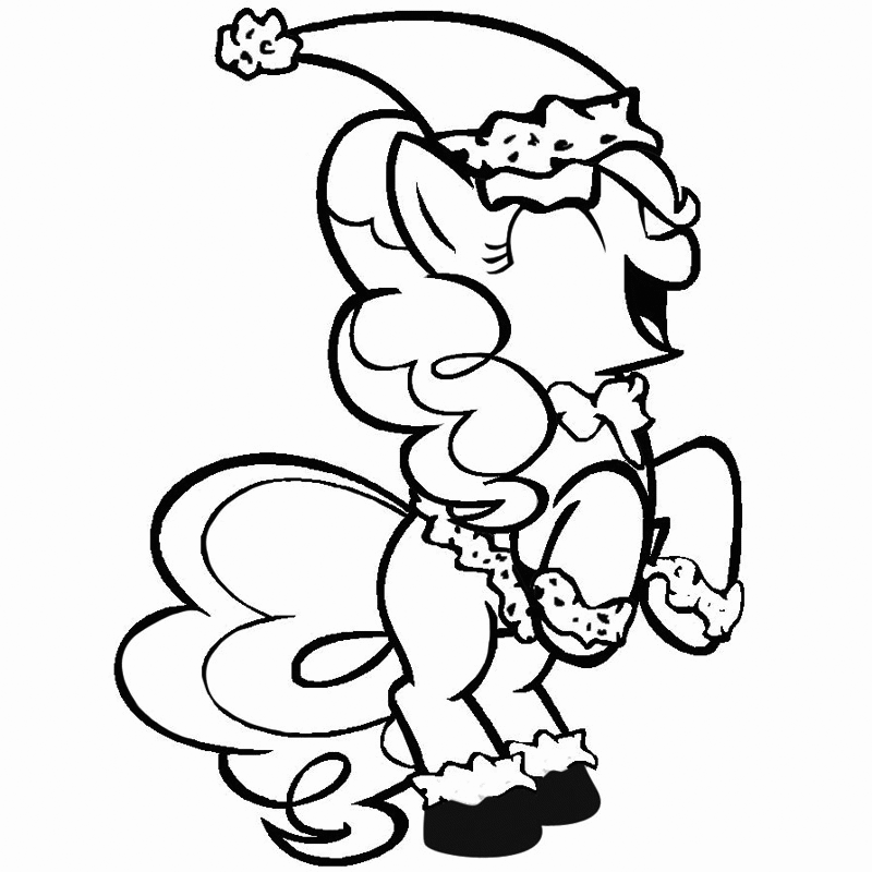 My Little Pony Happy Christmas Coloring Page