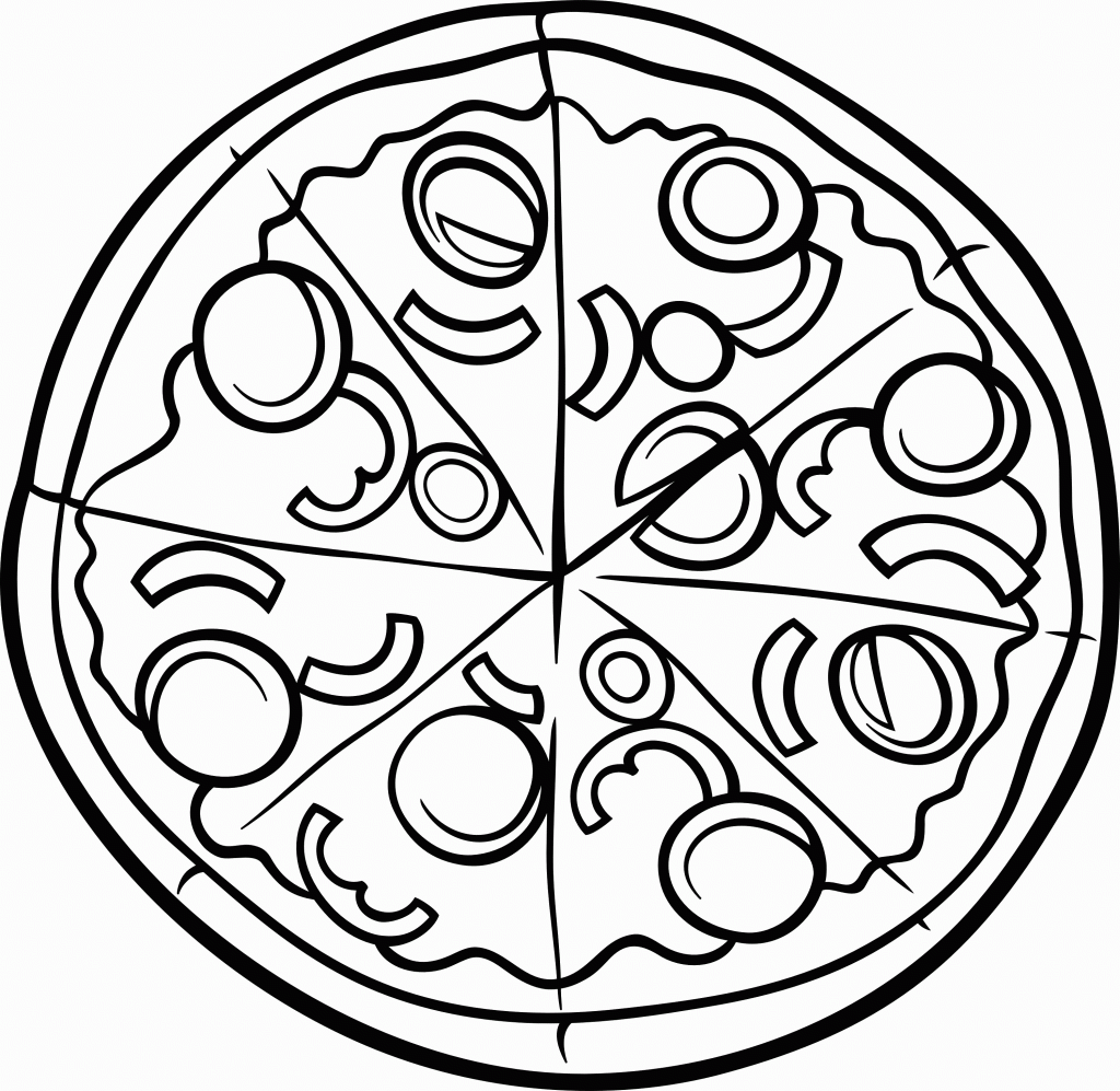 Pizza Coloring Pages