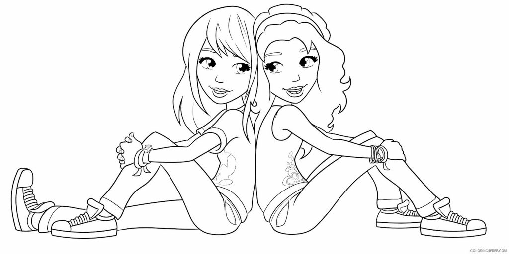 Stephanie & Emma Lego Friends Coloring Pages