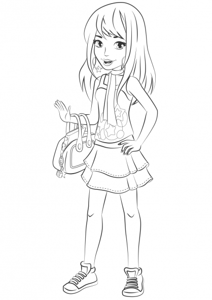 Stephanie Lego Friends Coloring Pages