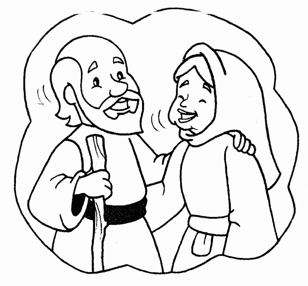 Abraham And Sarah Older Coloring Pages