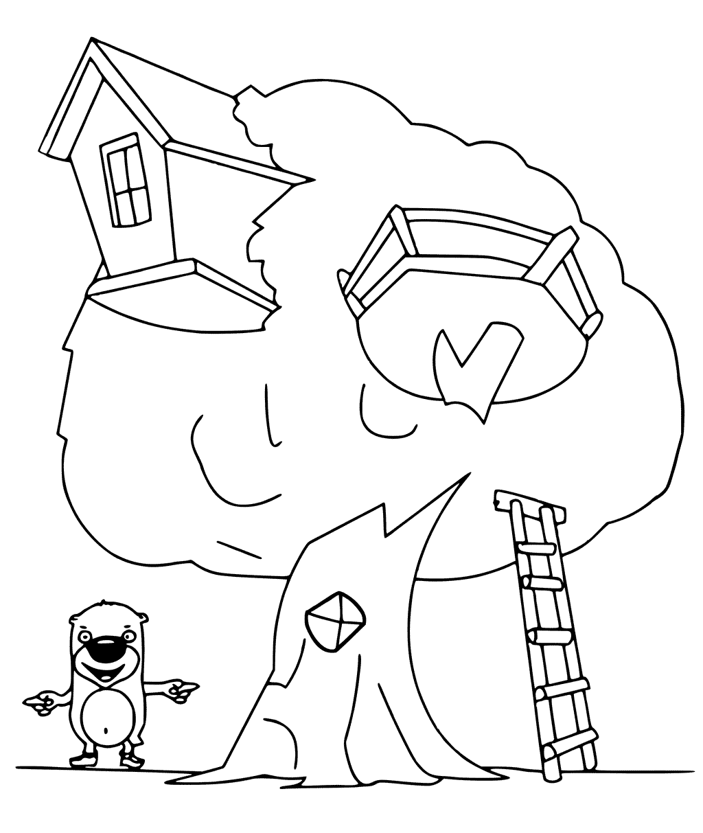 Treehouse Coloring Pages Best Coloring Pages For Kids