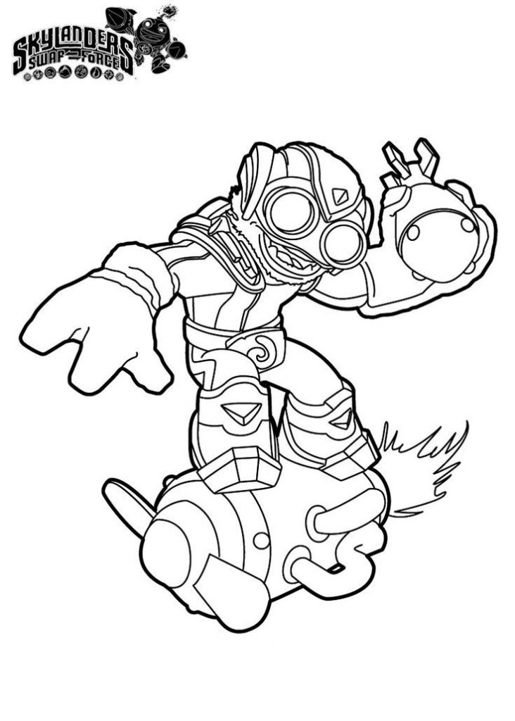 Boom Jet Skylanders Coloring Pages