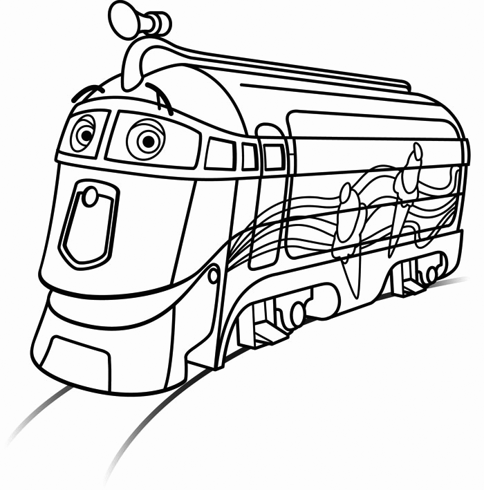 Chuggington Coloring Pages Wilson In Depot For Kids Wilson En