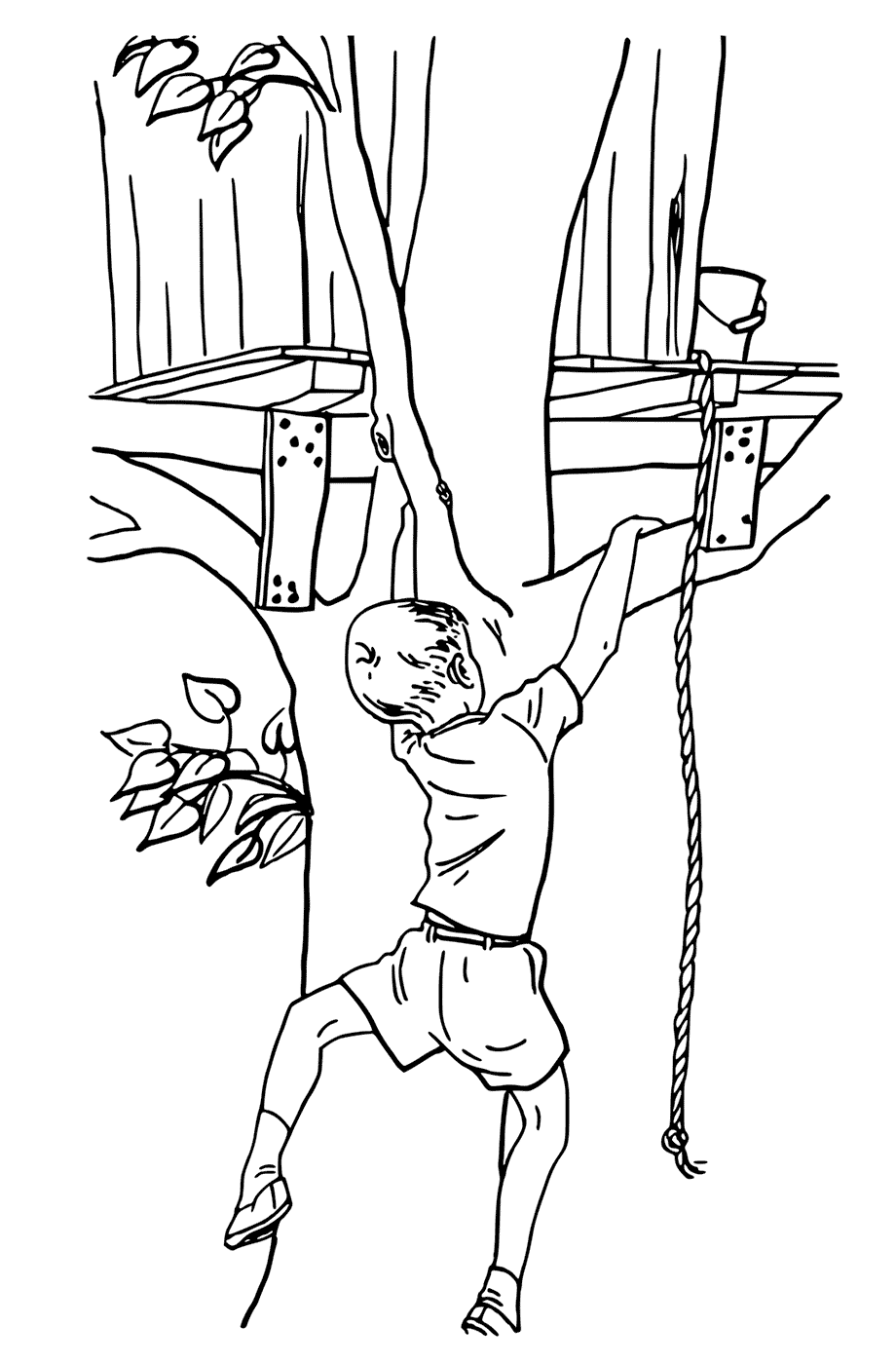 Treehouse Coloring Pages - Best Coloring Pages For Kids