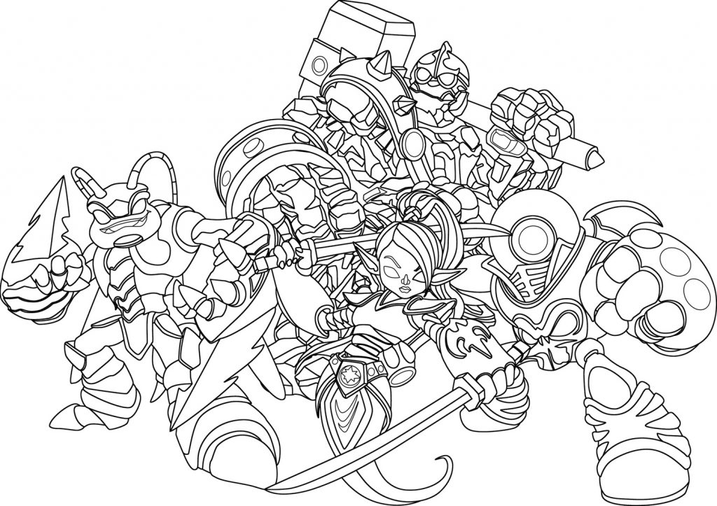 Cool Skylanders Coloring Pages