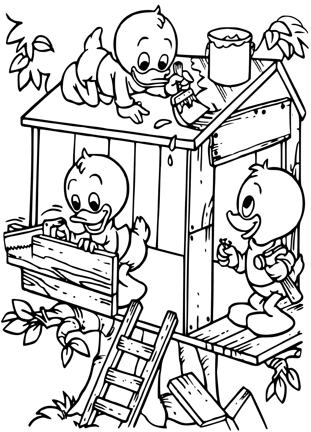 Treehouse Coloring Pages - Best Coloring Pages For Kids