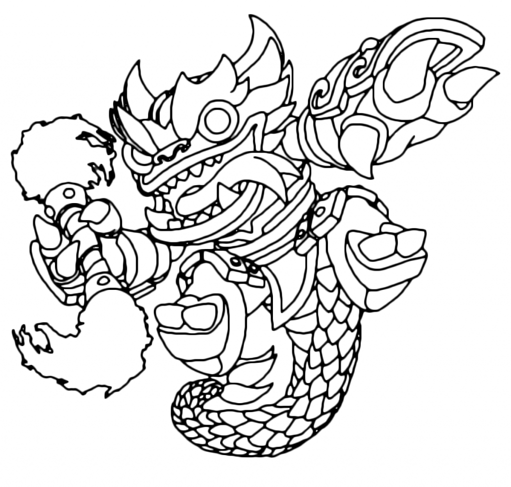 Fire Kraken Skylanders Coloring Pages