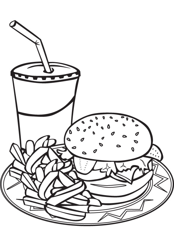 Hamburger Coloring Pages - Best Coloring Pages For Kids