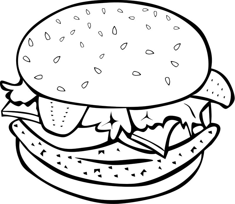 Hamburger Coloring Pages Best Coloring Pages For Kids