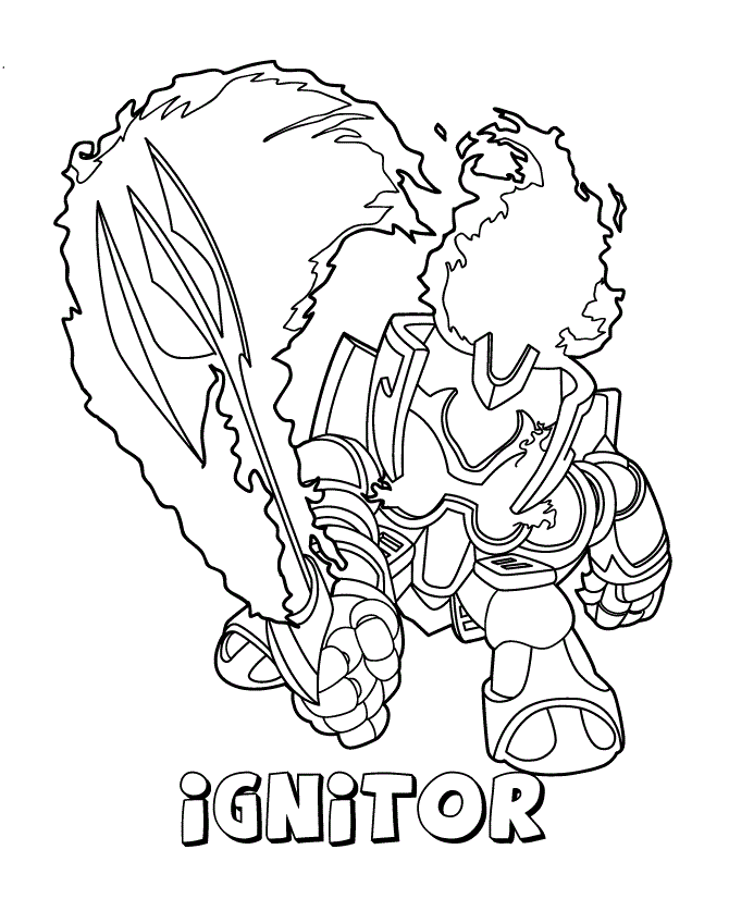 Ignitor Skylanders Coloring Pages