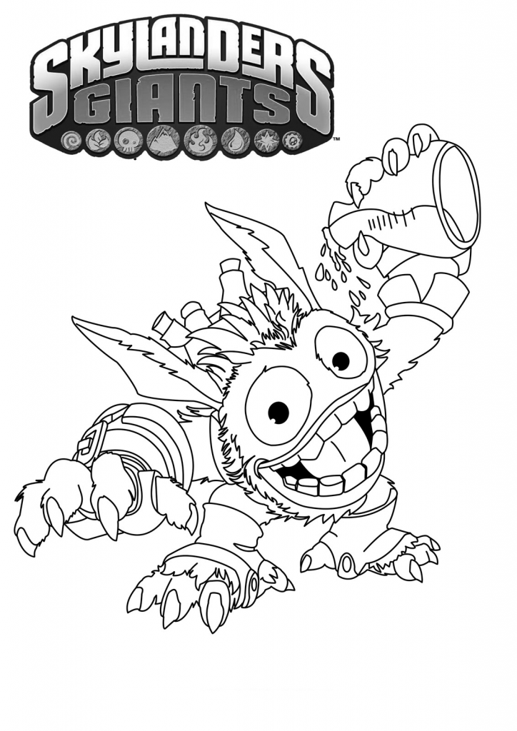 Pop Fizz Skylanders Coloring Pages