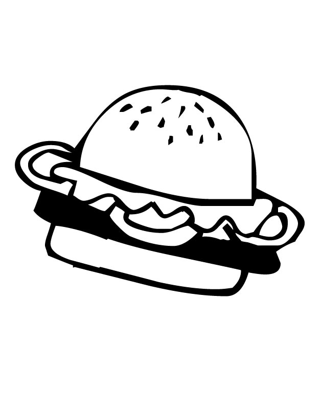 Download Hamburger Coloring Pages Best Coloring Pages For Kids