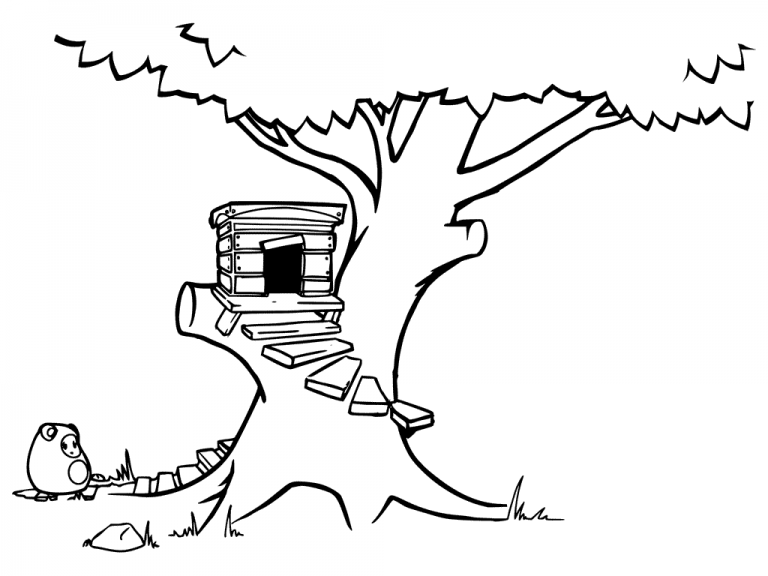 Treehouse Coloring Pages - Best Coloring Pages For Kids