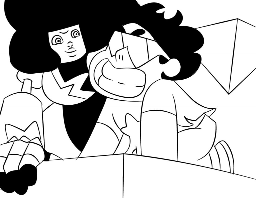 Steven And Garnet Steven Universe Coloring Pages