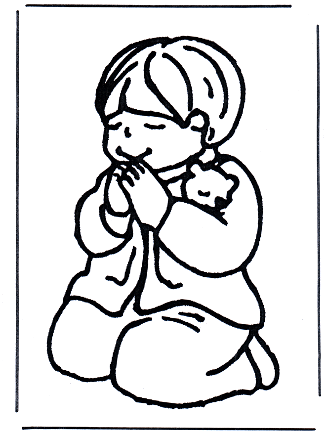 catholic childrens coloring pages on prayer